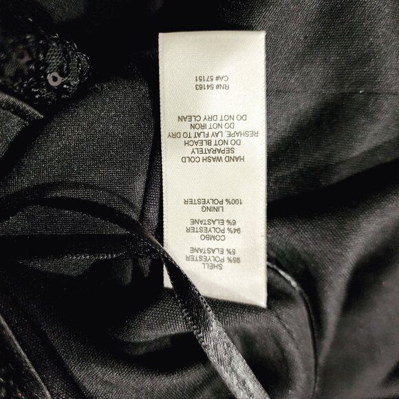 Eliza J Womens Sequined Halter Jumpsuit Black Polyester Size 12‎ - Picture 10 of 14